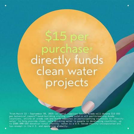 Aveda Botanical Repair™ Bond-Building Styling Creme X Charity water