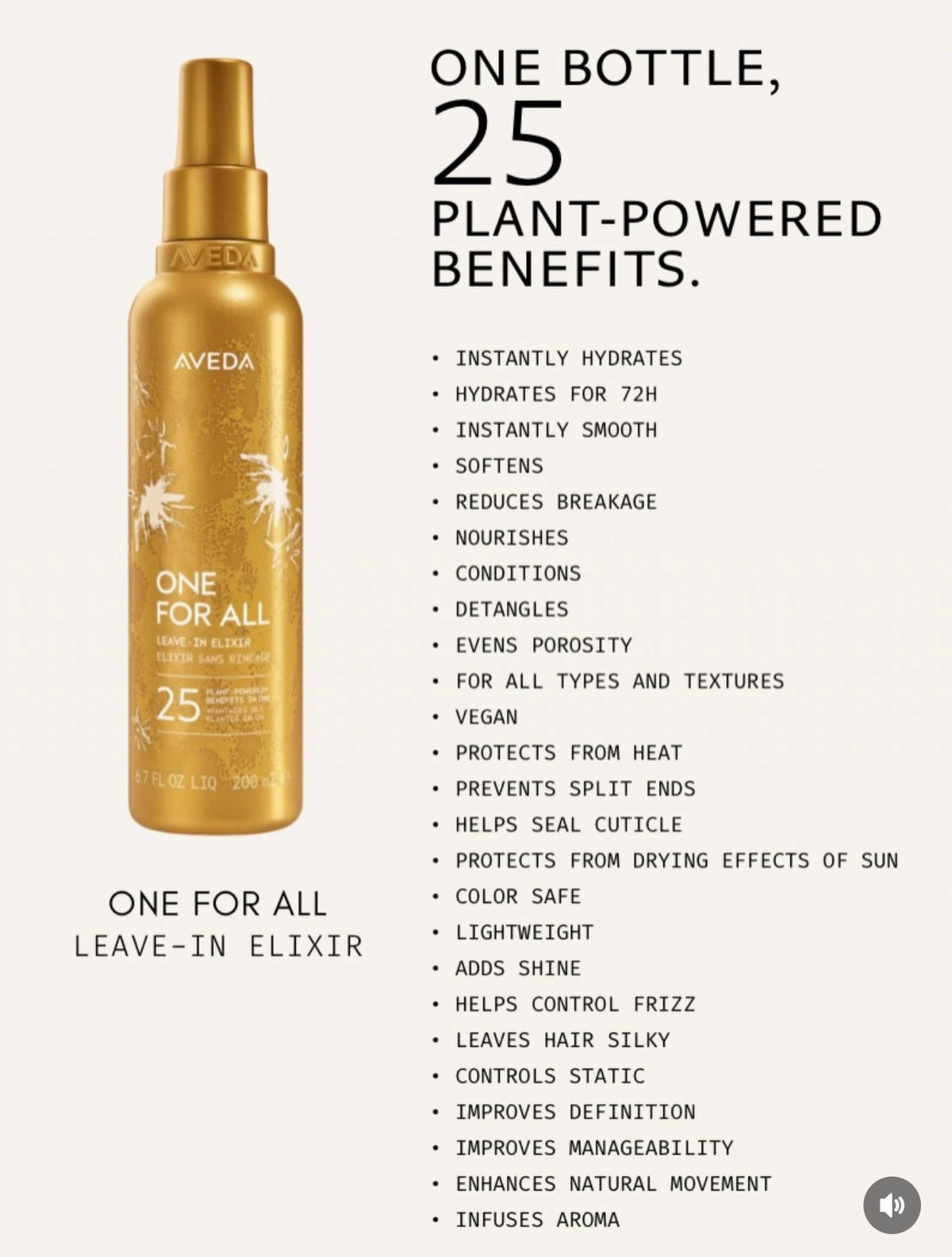 Aveda One For All Leave-In Elixir 200ml