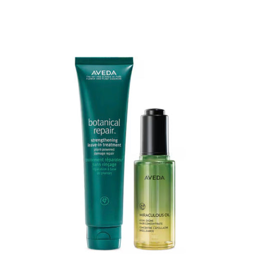 Aveda Miraculous oil and Botanical Repair Leave In Treatment Bundle